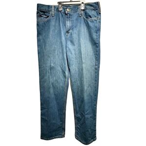 Carhartt Relaxed traditional Fit Jeans Style Denim Pants Workwear Blue 36x30